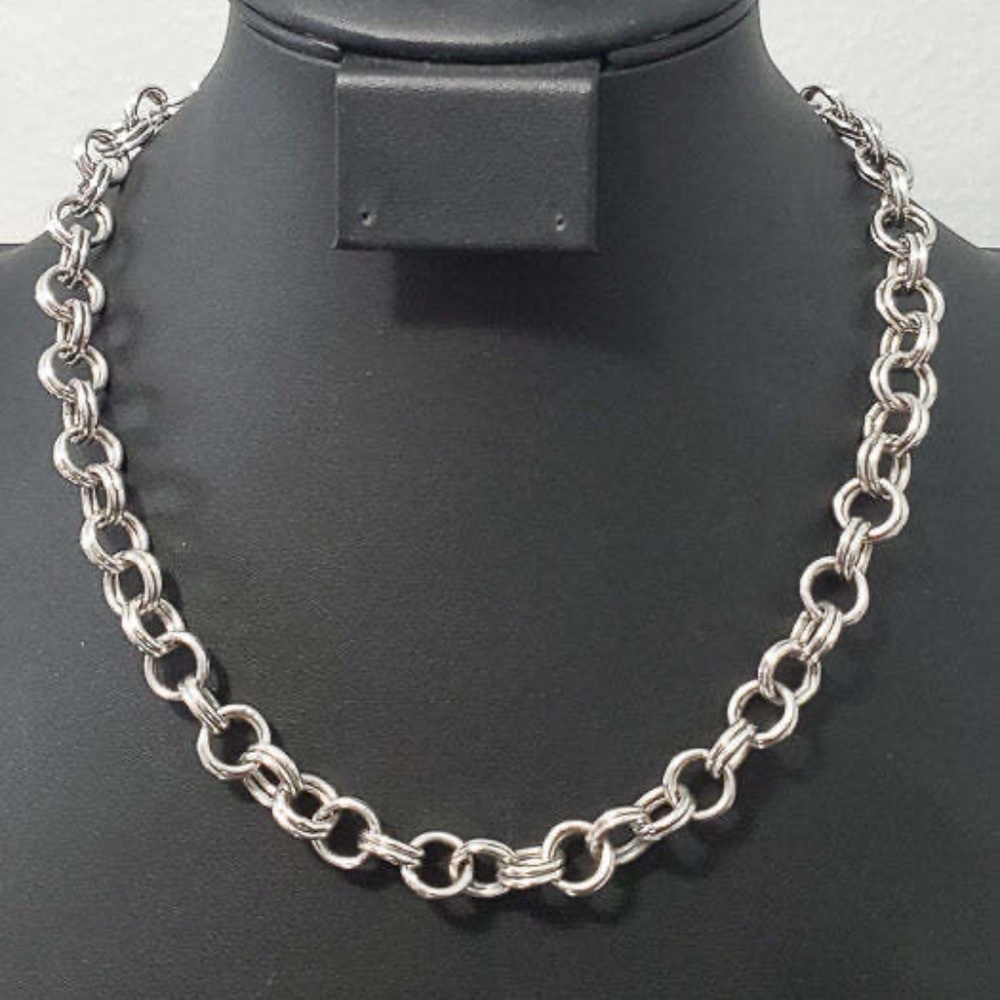 Kendra Scott Silver Double Link Chain Necklace